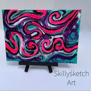 ❗️HP❗️A Rush of Pink on Canvas Board